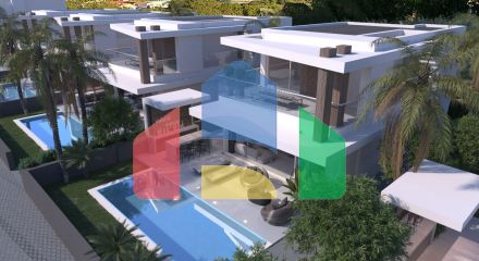 Вилла Duplex 3+1(140 м2 ) с бассейном в новом комплексе в Эсентепе