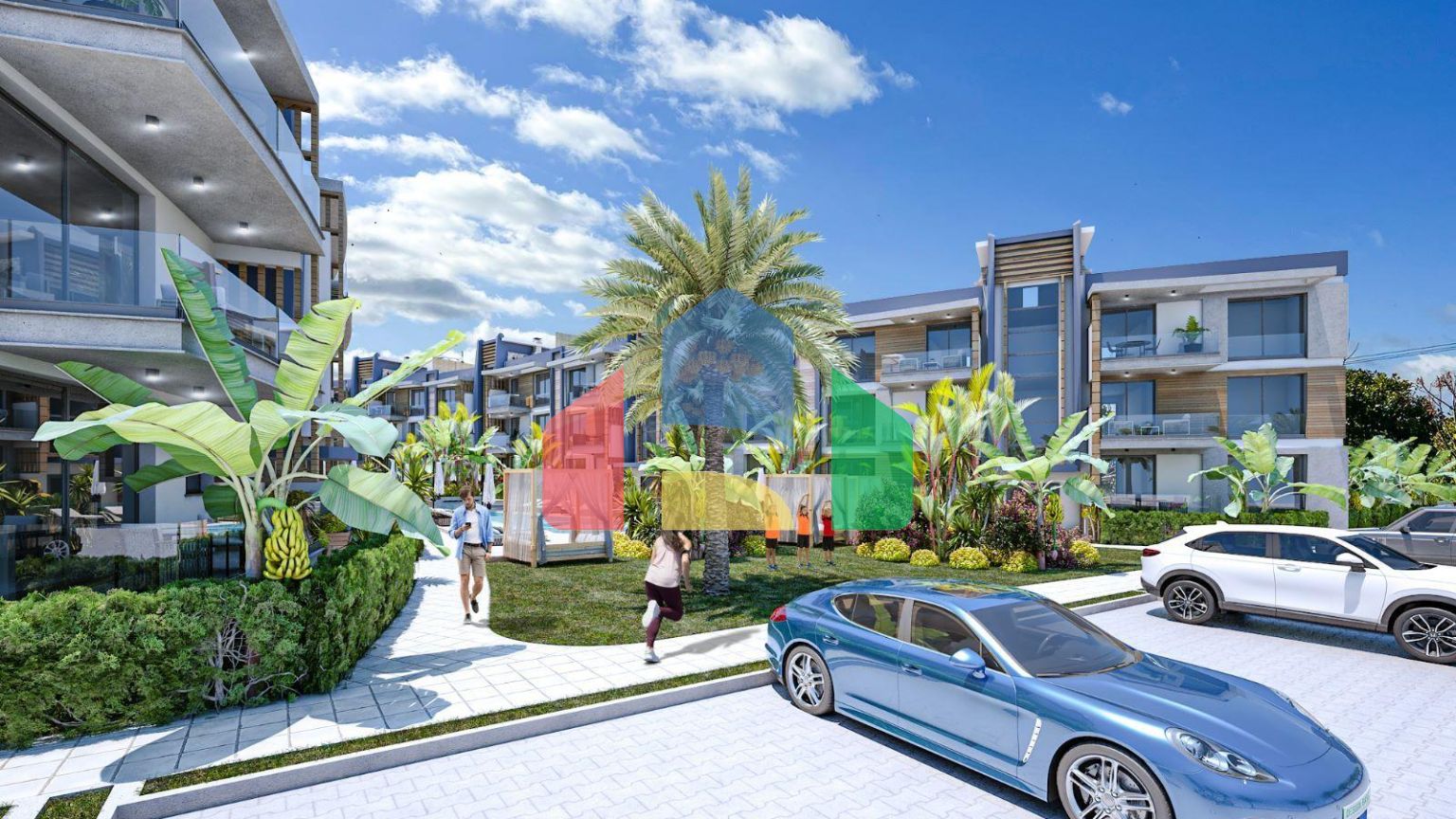 Трехкомнатная квартира 110  м2 в новом комплексе в Лапте