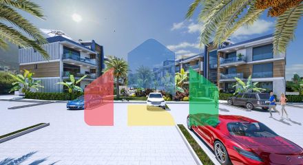 Three-room apartment 110 m2 with a garden in a new complex in Lapta