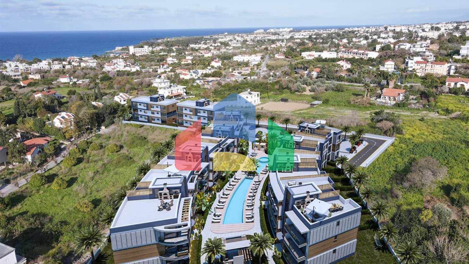 Трехкомнатная квартира 110 м2 с террасой 115 м2 в новом комплексе в Лапте