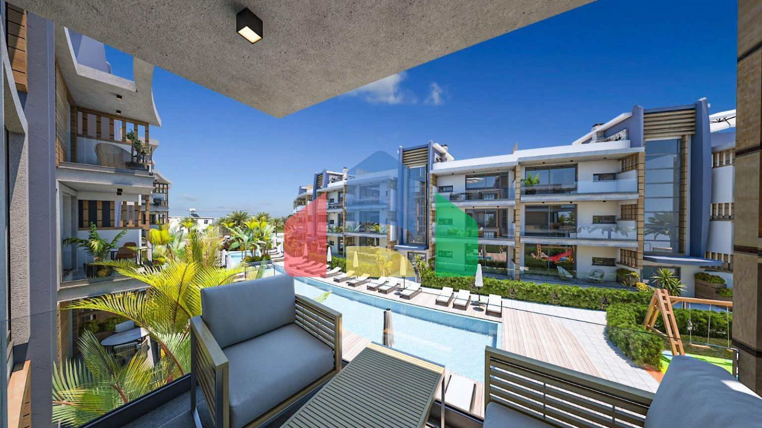 Трехкомнатная квартира 110 м2 с террасой 115 м2 в новом комплексе в Лапте