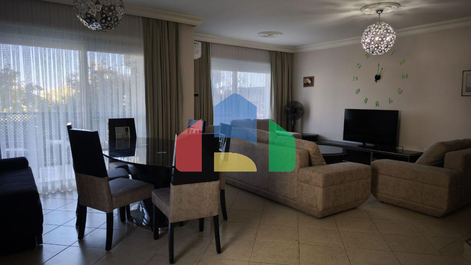 Квартира 3+1(130 м2) с двумя балконами в Алсанджаке