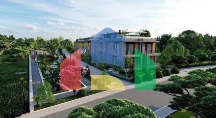 2-комнатные апартаменты 49 м2 с террасой на крыше в уютном комплексе в Алсанджаке 2-комнатные апартаменты 49 м2 с террасой на крыше в уютном комплексе в Алсанджаке