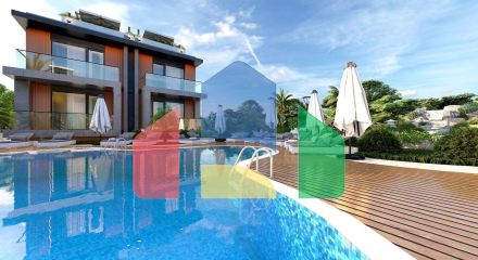 2-комнатные апартаменты 49 м2 с террасой на крыше в уютном комплексе в Алсанджаке 2-комнатные апартаменты 49 м2 с террасой на крыше в уютном комплексе в Алсанджаке