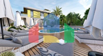 2-комнатные апартаменты 49 м2 с террасой на крыше в уютном комплексе в Алсанджаке 2-комнатные апартаменты 49 м2 с террасой на крыше в уютном комплексе в Алсанджаке