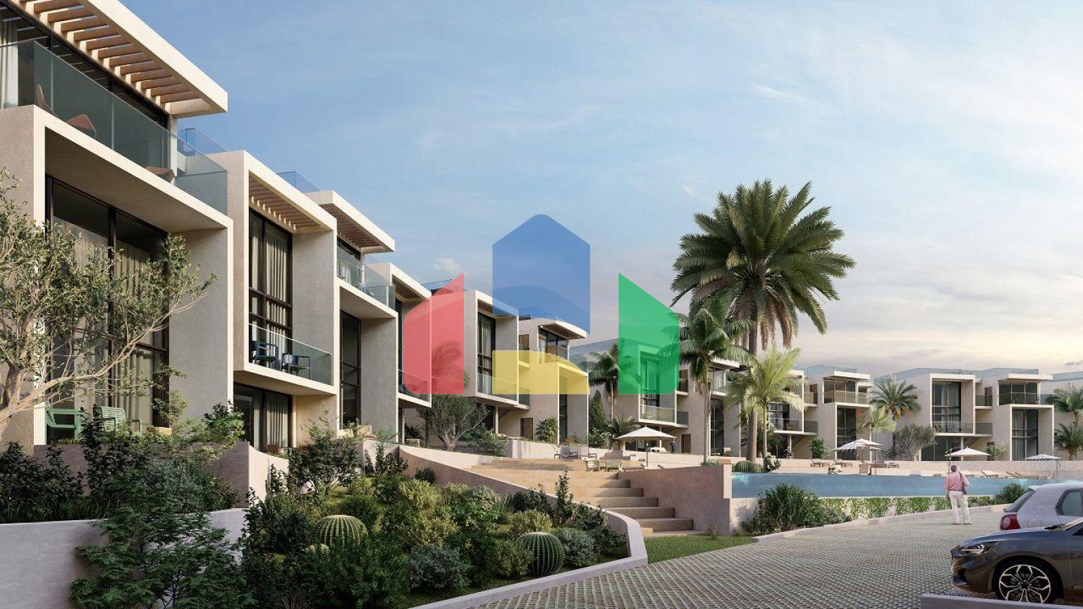 Студия 40 м2  в новом и современном комплексе в Эсентепе