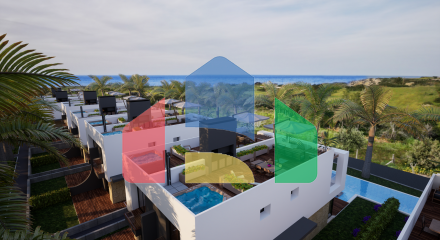 Таунхаус 2+1 (105 м2) с террасой на крыше 45 м2 в комплексе в Татлысу