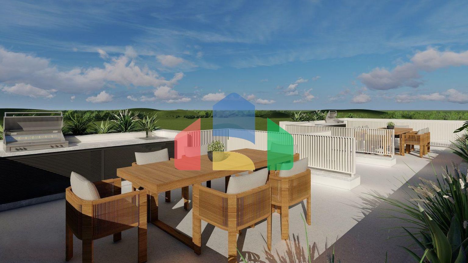 Трехкомнатная квартира 97 м2 с террасой 28 м2 в Татлысу