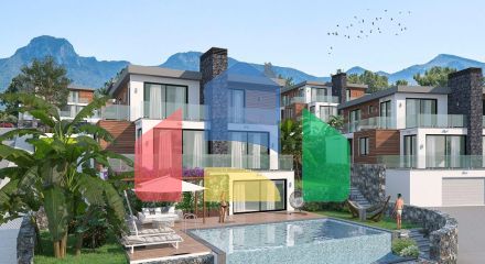 Вилла 4+2 (350 м2) с бассейном в Чаталкее