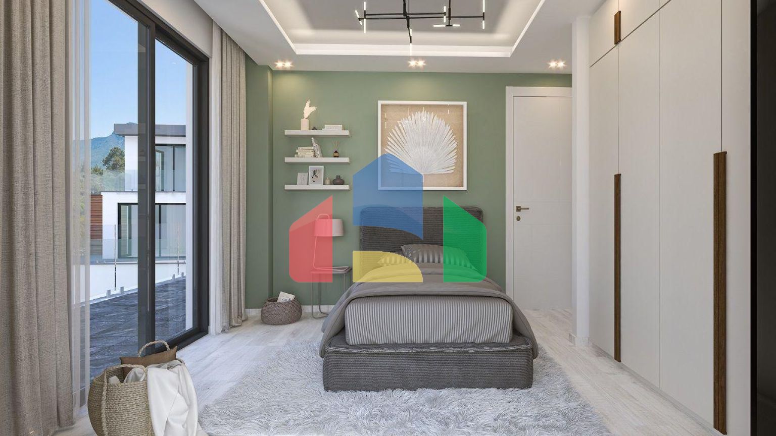 Вилла 4+2 (350 м2) с бассейном в Чаталкее