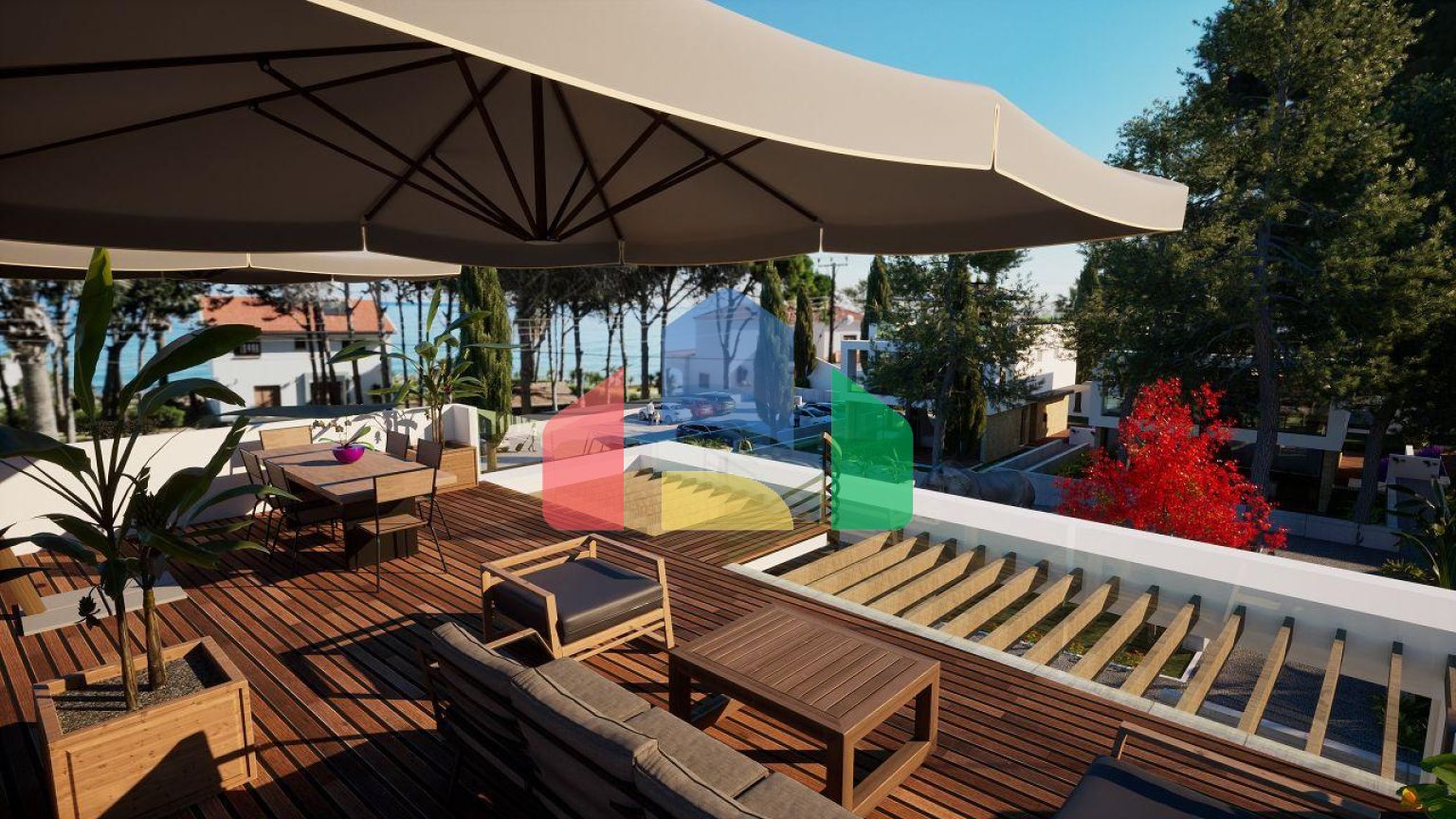 Роскошная вилла 4+2 площадью 220 м2 с двумя террасами в новом жилом комплексе рядом с морем