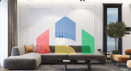 Роскошная вилла 4+2 площадью 220 м2 с двумя террасами в новом жилом комплексе рядом с морем