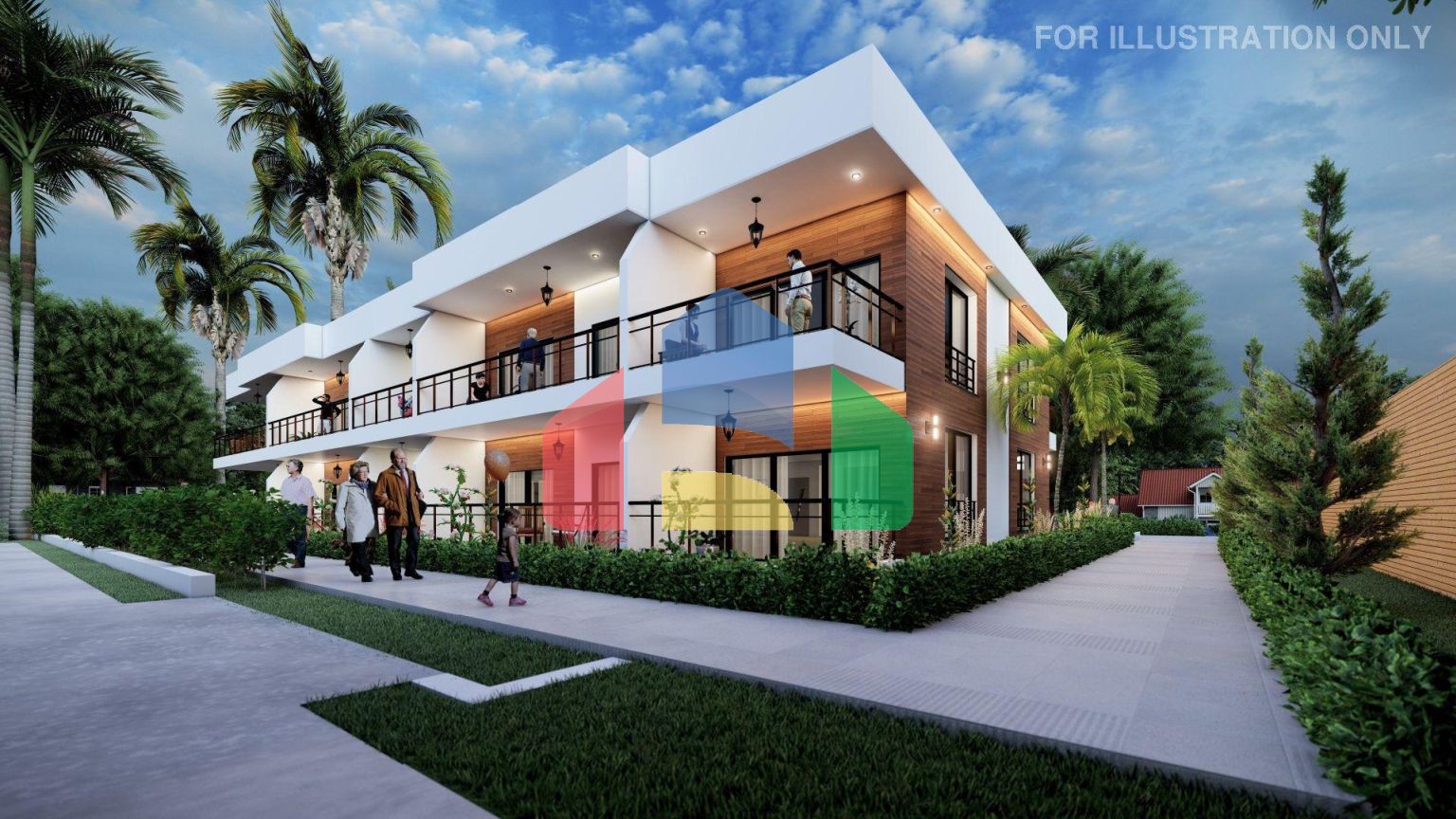 Двухэтажные апартаменты 2+1 (108 м2 ) в красивом комплексе в Эсентепе