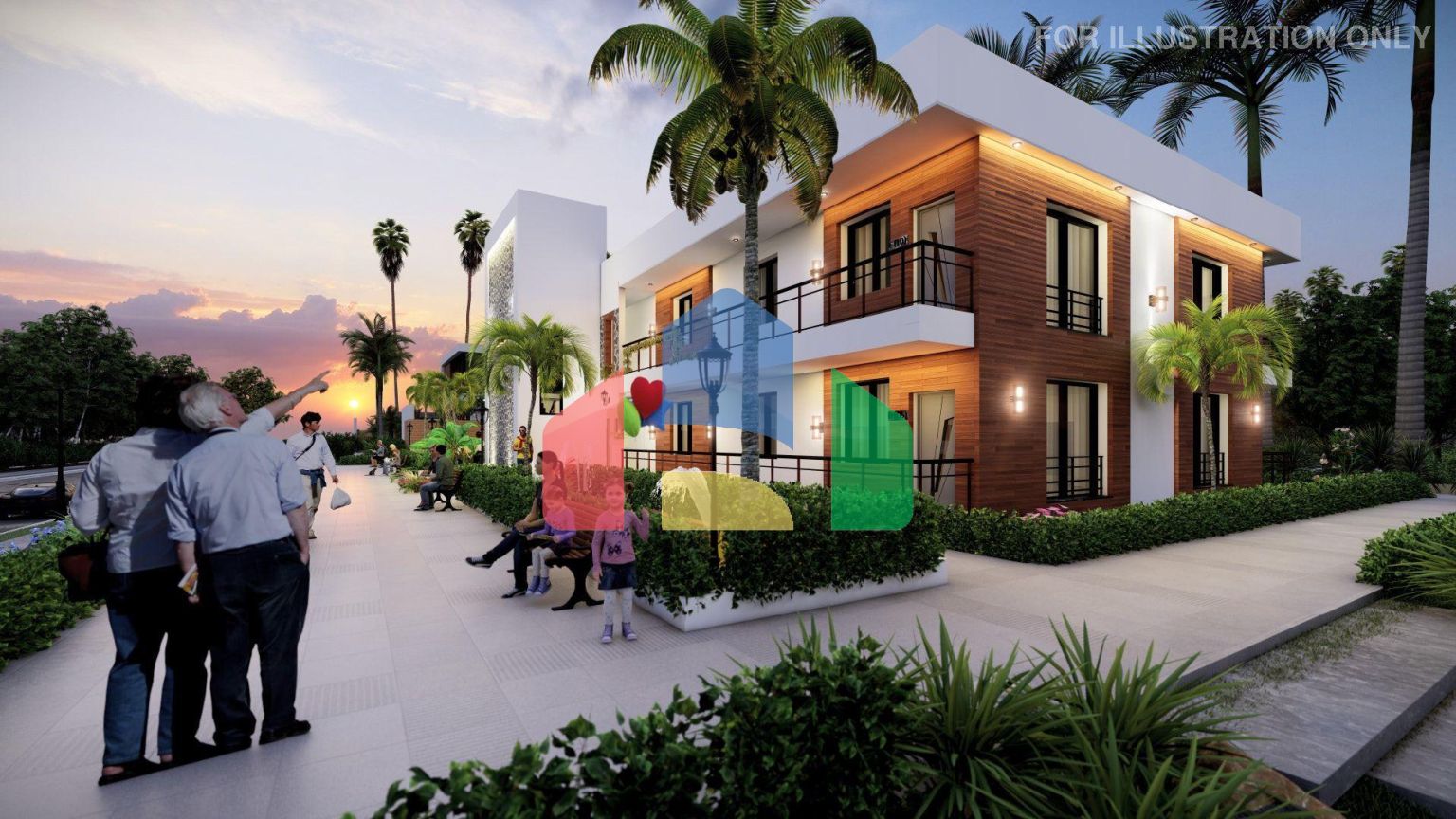 Двухэтажные апартаменты 2+1 (108 м2 ) в красивом комплексе в Эсентепе