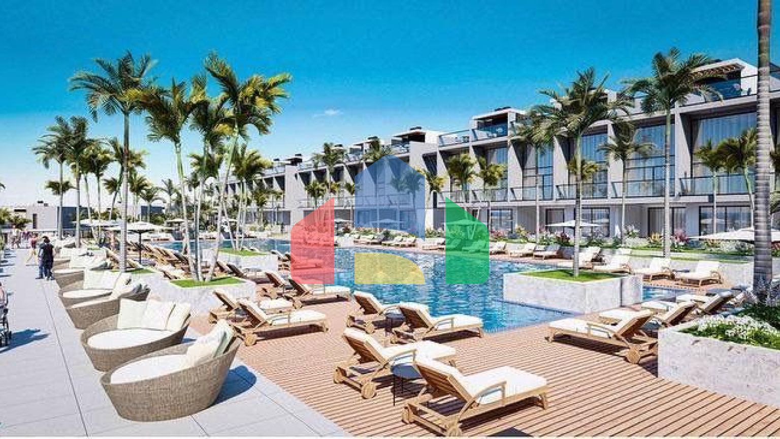 Двухкомнатная квартира 81 м2 в новом комплексе в Татлысу