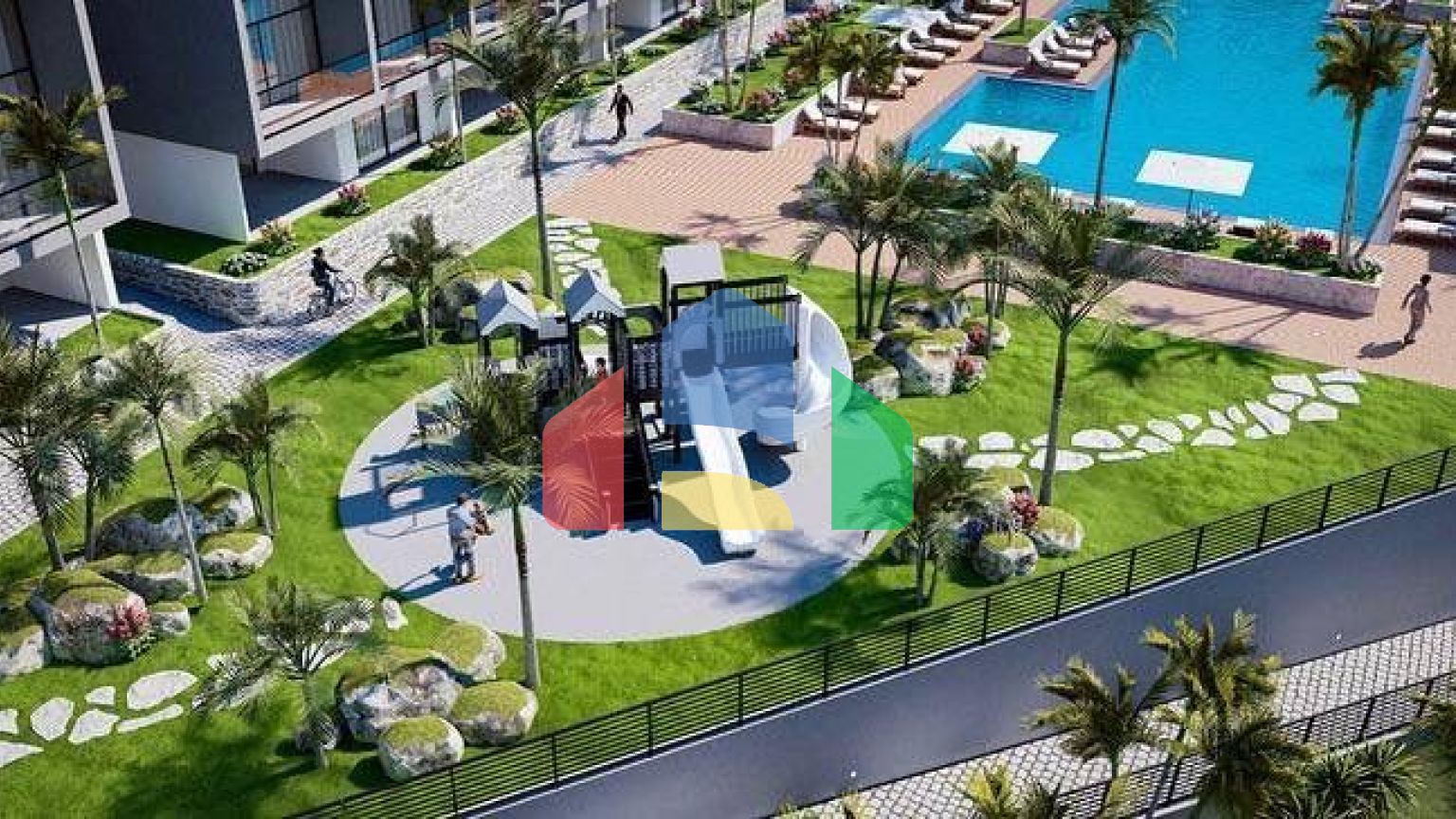 Двухкомнатная квартира 81 м2 в новом комплексе в Татлысу