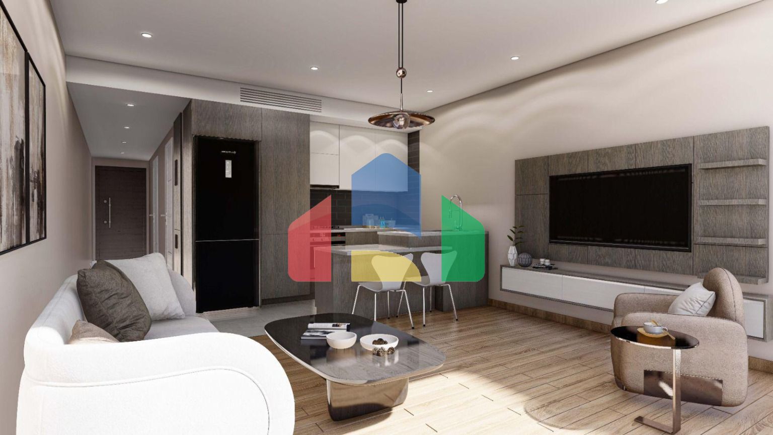 Двухкомнатная квартира 81 м2 в новом комплексе в Татлысу