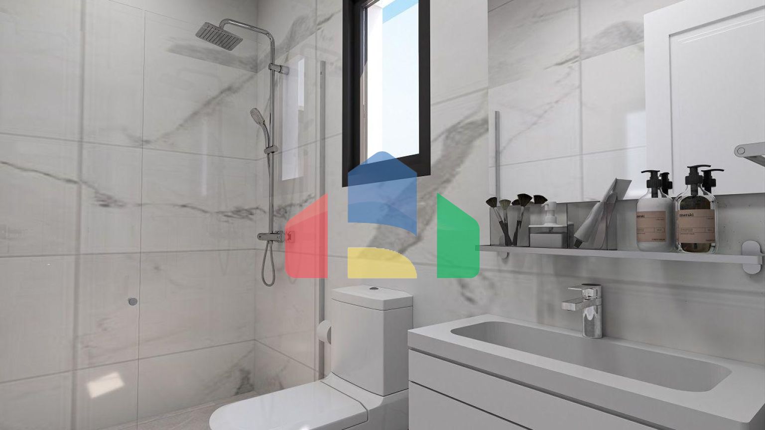 Трехкомнатная квартира 75 м2 с палисадником и террасой 8 м2 в новом комплексе у моря