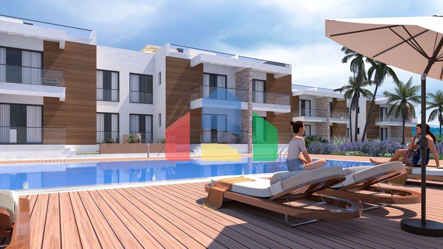 Квартира 2+1 Penthouse 75 м2 c большой террасой на крыше в новом комплексе