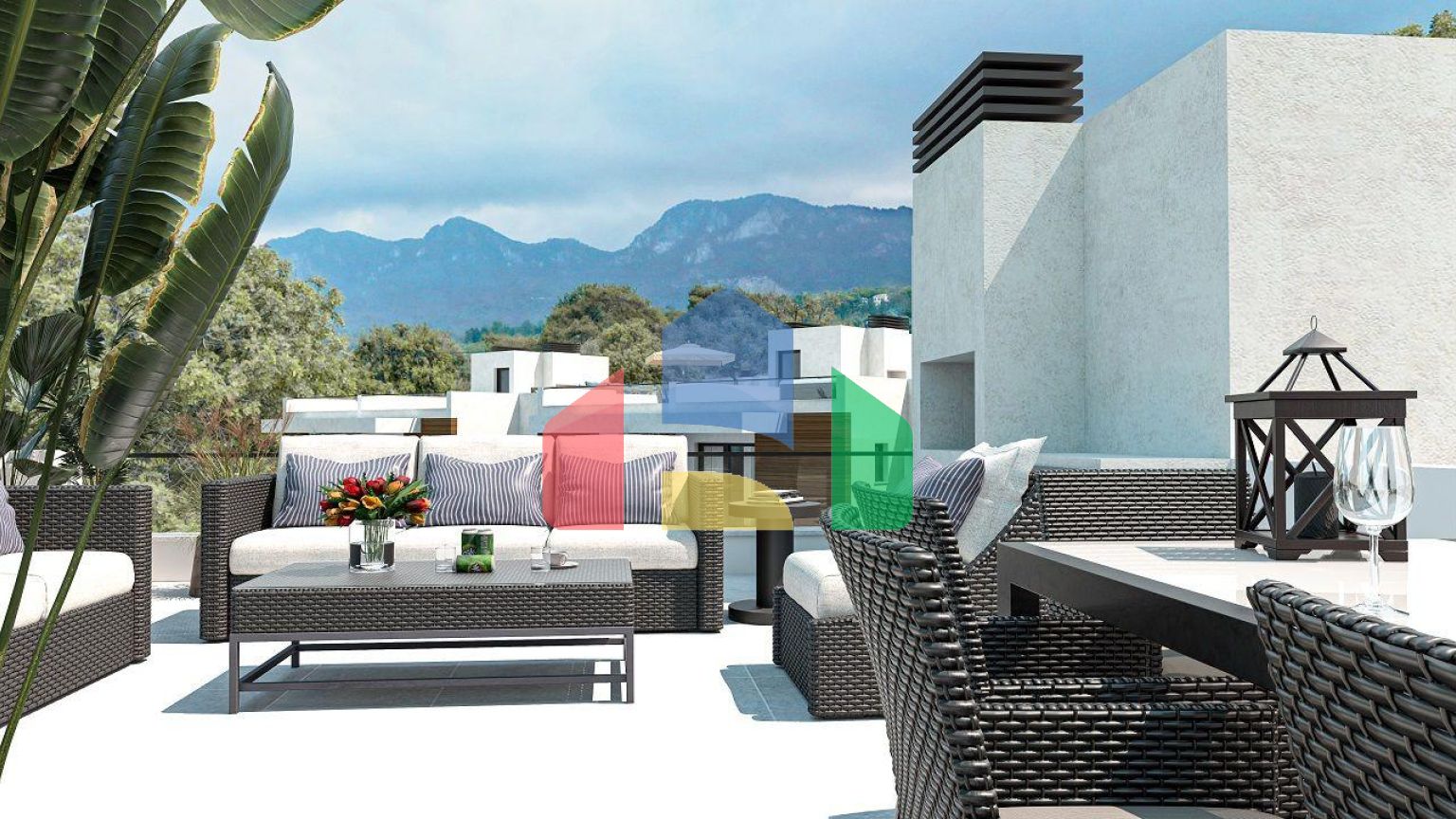 Квартира 2+1 Penthouse 75 м2 c большой террасой на крыше в новом комплексе