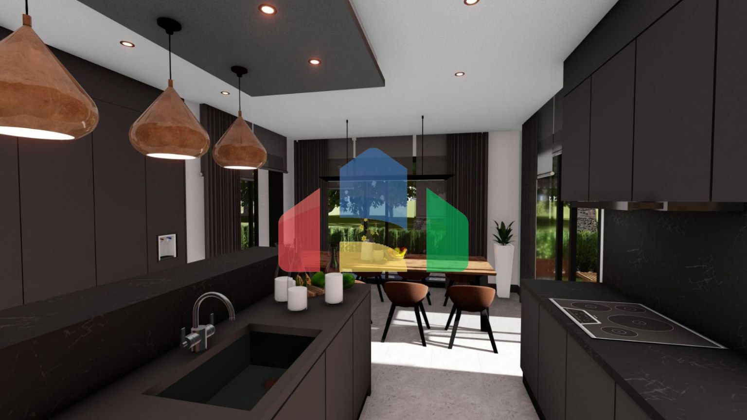 Вилла 4+1 (180 м2) в 10 минутах от моря