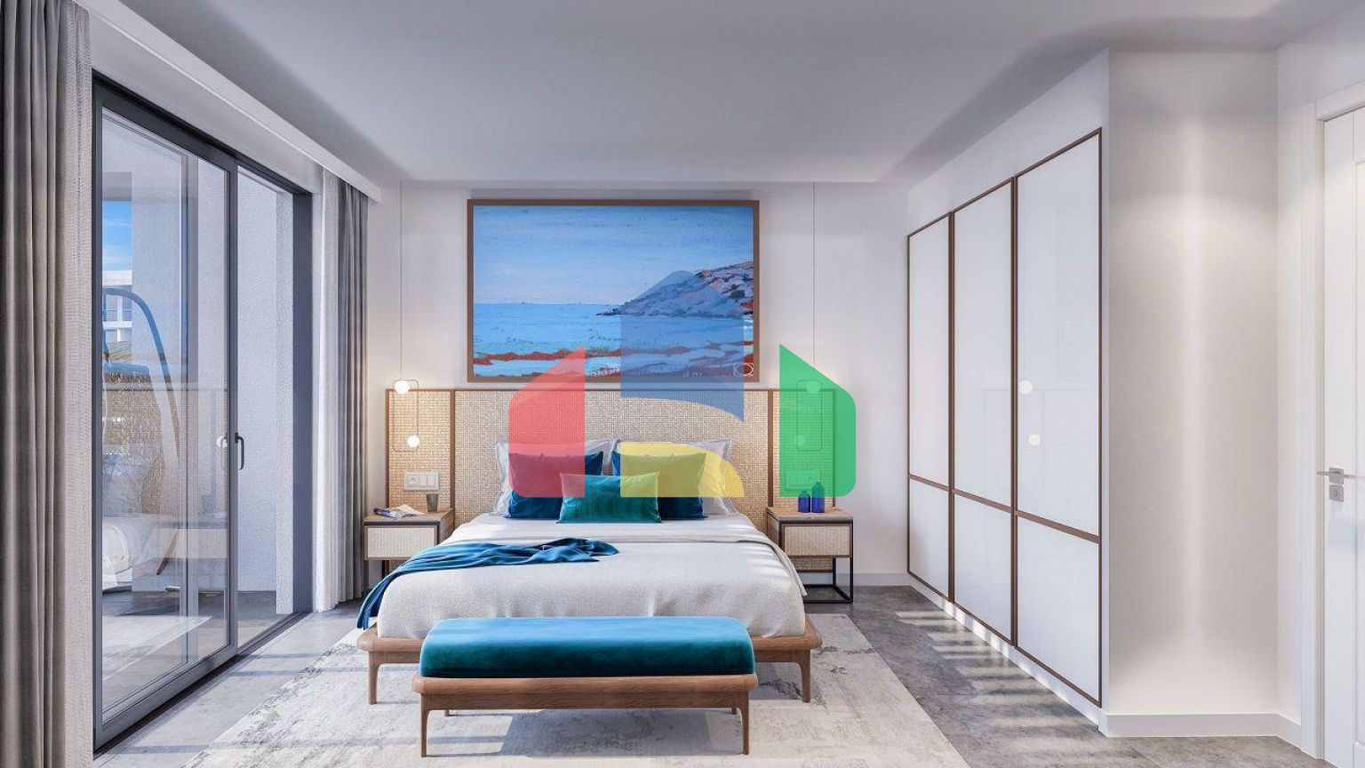 Трехкомнатная квартира 83 м2 с двумя террасами в новом красивом комплексе