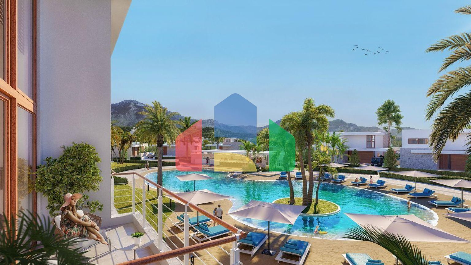 Трехкомнатный Loft Penthouse 82 м2 в красивом комплексе в Эсентепе