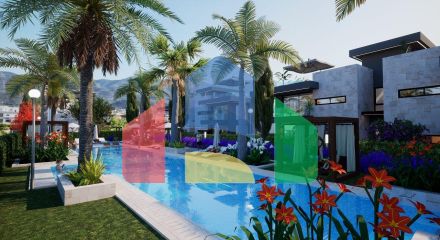 3-комнатные апартаменты 80 м2 с террасой и садом в новом комплексе в Алсанджаке 3-комнатные апартаменты 80 м2 с террасой и садом в новом комплексе в Алсанджаке