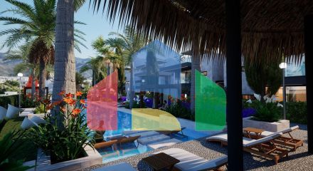 3-комнатные апартаменты 80 м2 с террасой и садом в новом комплексе в Алсанджаке 3-комнатные апартаменты 80 м2 с террасой и садом в новом комплексе в Алсанджаке