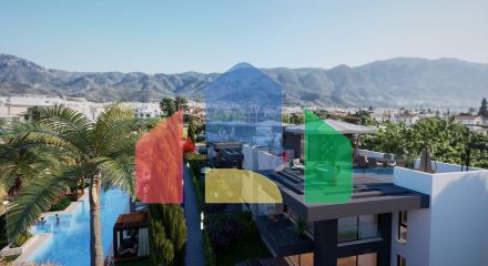 3-комнатные апартаменты 80 м2 с террасой и садом в новом комплексе в Алсанджаке 3-комнатные апартаменты 80 м2 с террасой и садом в новом комплексе в Алсанджаке