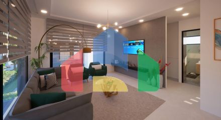 3-комнатные апартаменты 80 м2 с террасой и садом в новом комплексе в Алсанджаке 3-комнатные апартаменты 80 м2 с террасой и садом в новом комплексе в Алсанджаке