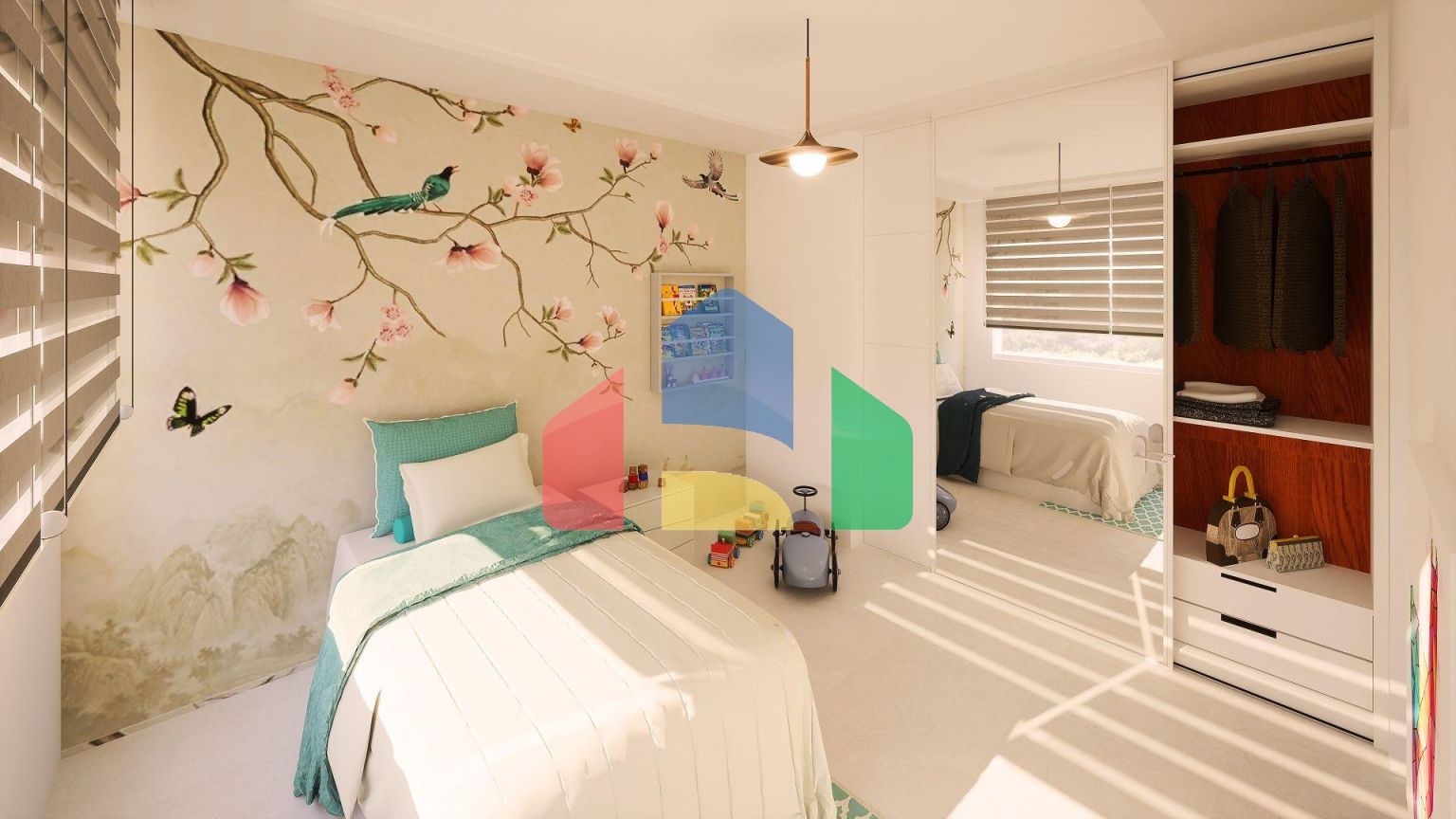 3-комнатные апартаменты 80 м2 с террасой и садом в новом комплексе в Алсанджаке