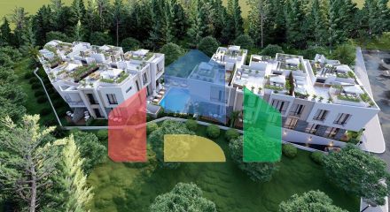 2-комнатные апартаменты 50 м2 с балконом и садом в Алсанджаке 2-комнатные апартаменты 50 м2 с балконом и садом в Алсанджаке