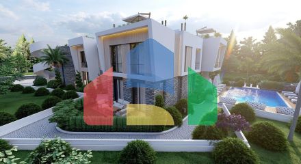 2-комнатные апартаменты 50 м2 с балконом и садом в Алсанджаке 2-комнатные апартаменты 50 м2 с балконом и садом в Алсанджаке