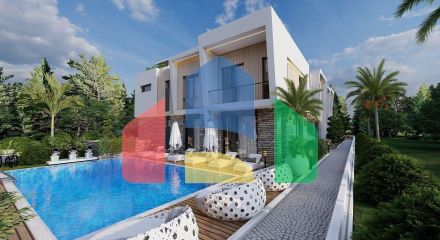 2-комнатные апартаменты 50 м2 с балконом и садом в Алсанджаке 2-комнатные апартаменты 50 м2 с балконом и садом в Алсанджаке