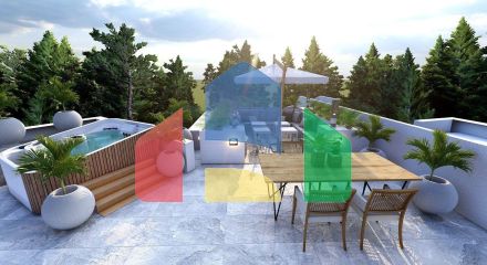 2-комнатные апартаменты 50 м2 с балконом и садом в Алсанджаке 2-комнатные апартаменты 50 м2 с балконом и садом в Алсанджаке