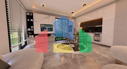 2-комнатные апартаменты 50 м2 с балконом и садом в Алсанджаке 2-комнатные апартаменты 50 м2 с балконом и садом в Алсанджаке