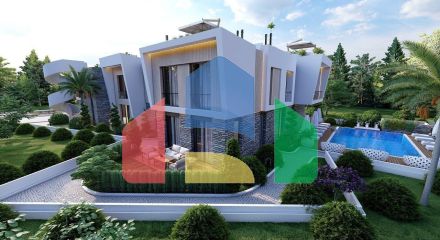 Трехкомнатная квартира 70 м2 с балконом и садом в Алсанджаке Трехкомнатная квартира 70 м2 с балконом и садом в Алсанджаке