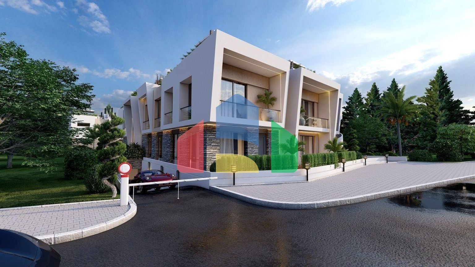 Трехкомнатная квартира 70 м2 с балконом и садом в Алсанджаке