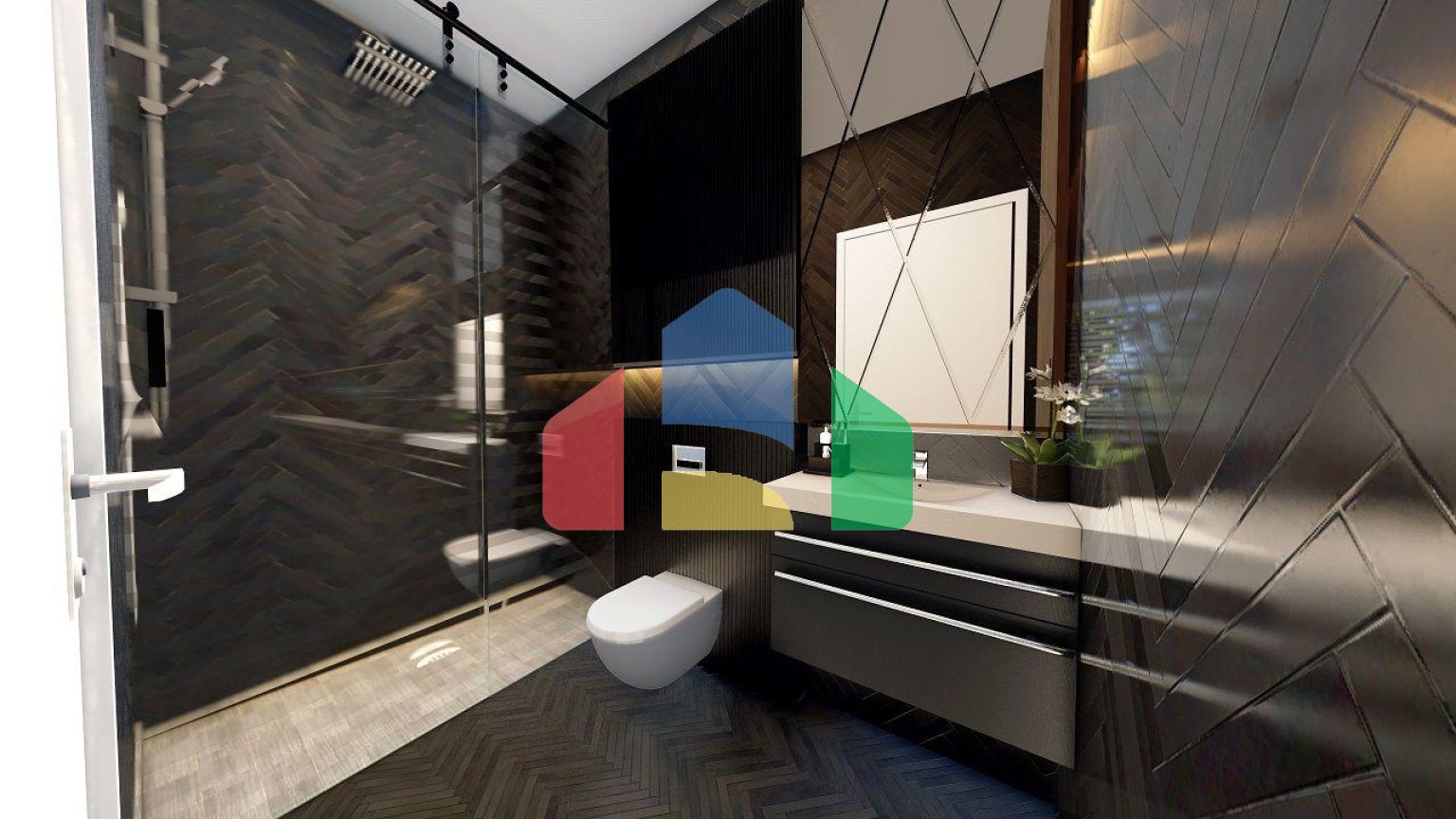 Трехкомнатная квартира 70 м2 с балконом и садом в Алсанджаке