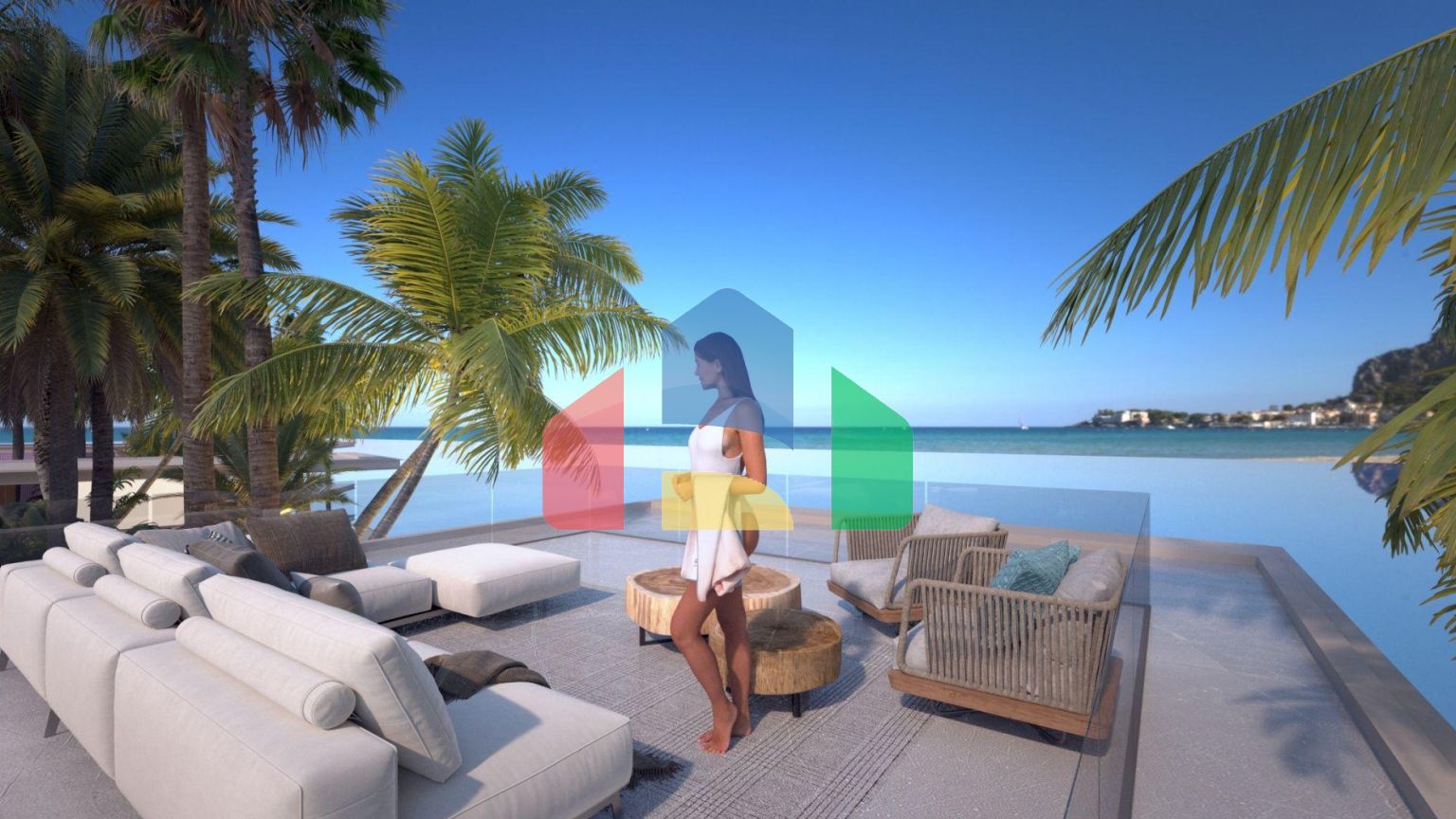 Двухкомнатная квартира 60 м2 в одном из самых красивых комплексов на берегу моря