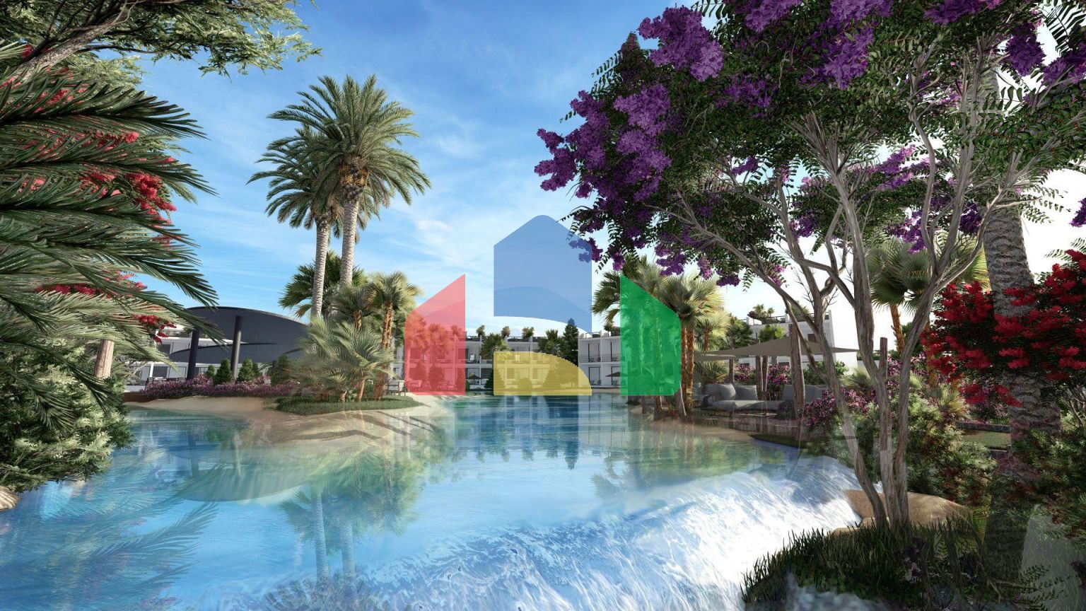 Двухкомнатная квартира 60 м2 в одном из самых красивых комплексов на берегу моря