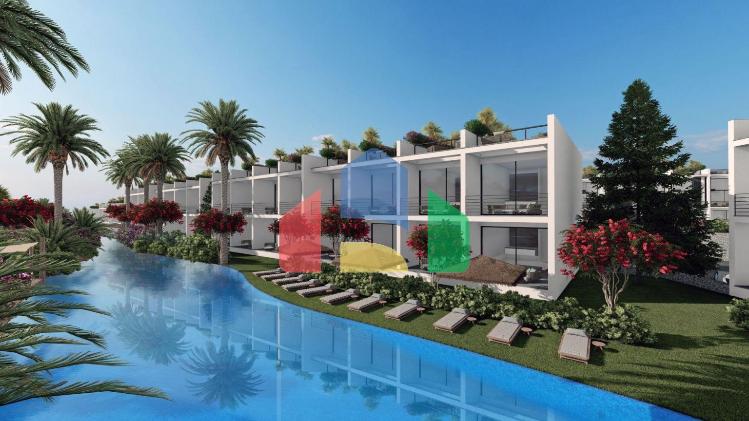 Двухкомнатная квартира 60 м2 в одном из самых красивых комплексов на берегу моря