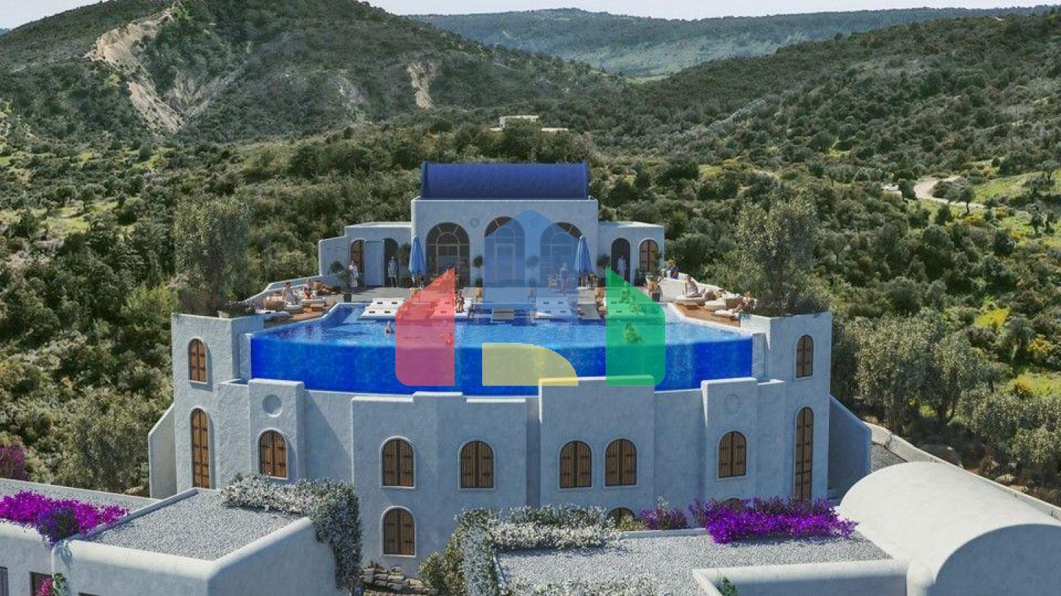 Двухкомнатная джуниор вилла  76 м2 с частным бассейном и просторной террасой рядом с морем