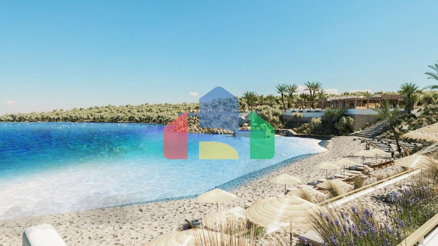 Двухкомнатная джуниор вилла  76 м2 с частным бассейном и просторной террасой рядом с морем