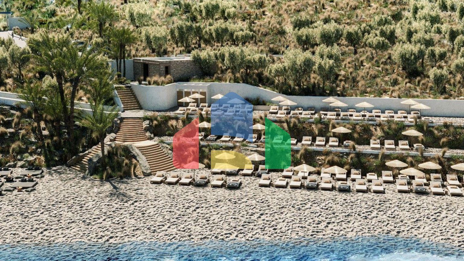 Двухкомнатная джуниор вилла  76 м2 с частным бассейном и просторной террасой рядом с морем