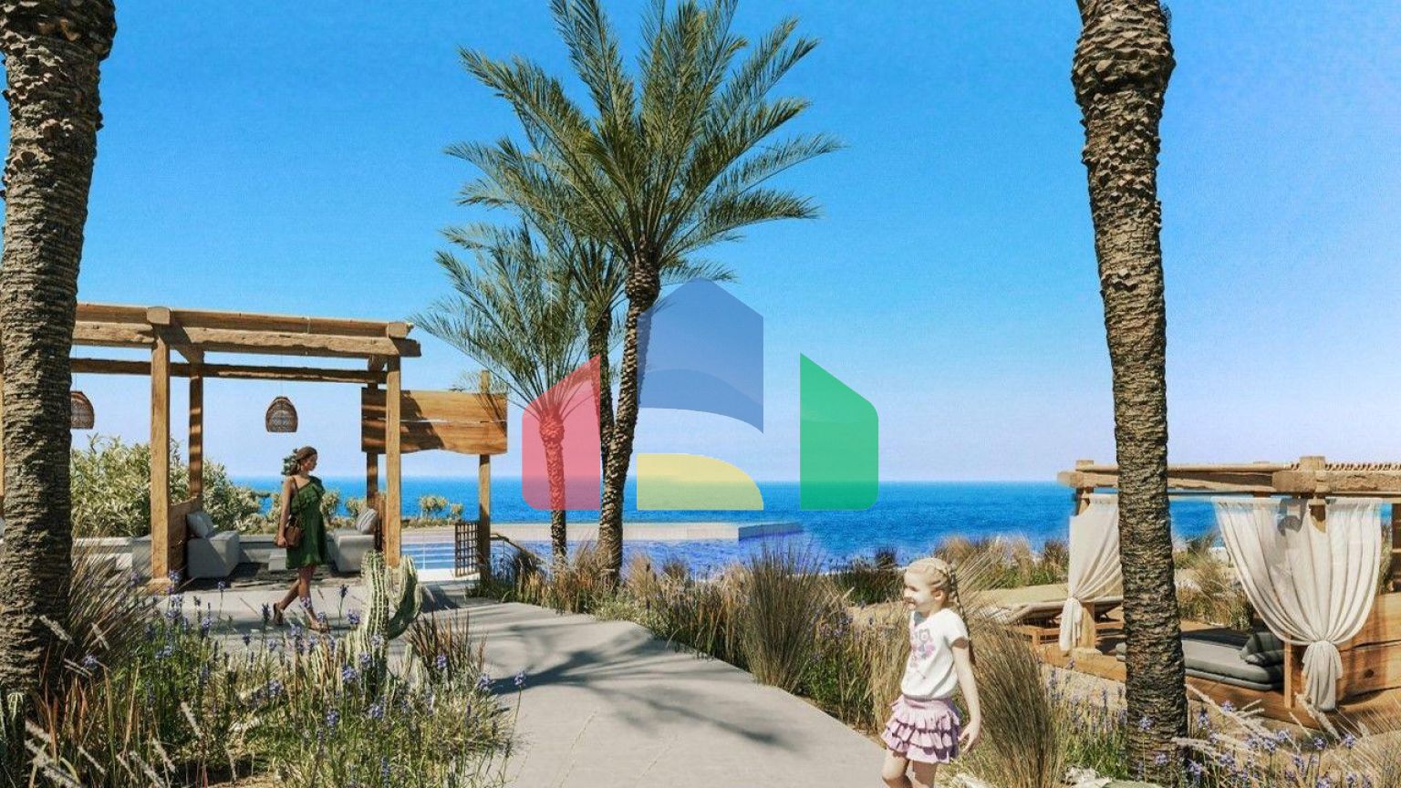 Двухкомнатная джуниор вилла  76 м2 с частным бассейном и просторной террасой рядом с морем