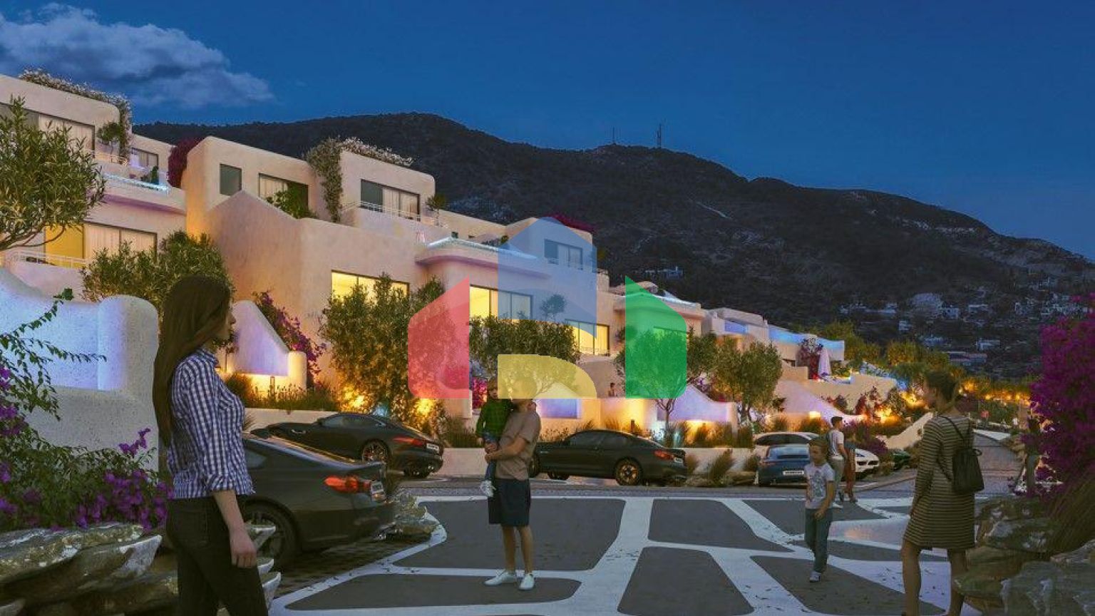 Вилла 3+1 (197 м2) в прекрасном комплексе в Каяларе