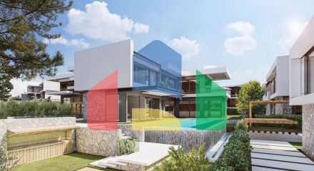 Современная вилла 3+1 (241 м2) с большой террасой и бассейном в Чаталкое Современная вилла 3+1 (241 м2) с большой террасой и бассейном в Чаталкое