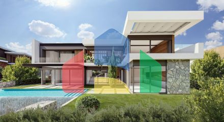 Современная вилла 3+1 (241 м2) с большой террасой и бассейном в Чаталкое Современная вилла 3+1 (241 м2) с большой террасой и бассейном в Чаталкое